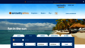What Suncountryairlines.com website looked like in 2019 (5 years ago)