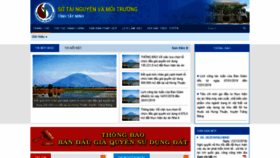 What Sotnmt.tayninh.gov.vn website looked like in 2019 (5 years ago)