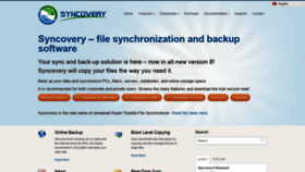 What Syncovery.com website looked like in 2019 (5 years ago)