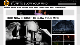What Stufftoblowyourmind.com website looked like in 2019 (5 years ago)