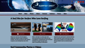 What Surfershot.com website looked like in 2019 (5 years ago)