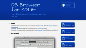 What Sqlitebrowser.org website looked like in 2019 (5 years ago)
