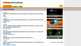 What Sportpresseportal.de website looked like in 2019 (5 years ago)