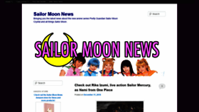 What Sailormoonnews.com website looked like in 2019 (5 years ago)