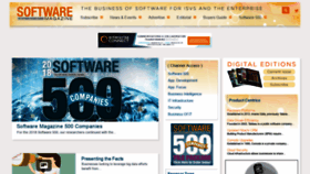 What Softwaremag.com website looked like in 2019 (5 years ago)