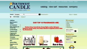 What Southwestcandlesupply.com website looked like in 2019 (5 years ago)