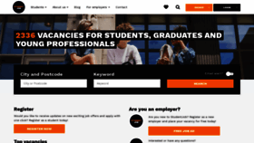 What Studentjob.co.uk website looked like in 2019 (5 years ago)