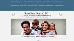 What Sunshinedentalny.com website looked like in 2019 (5 years ago)