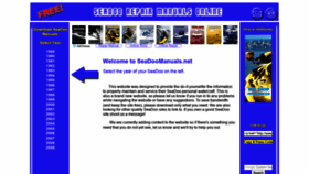 What Seadoomanuals.net website looked like in 2019 (5 years ago)