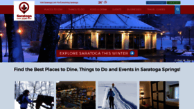 What Saratoga.com website looked like in 2019 (5 years ago)
