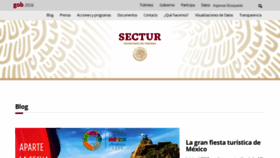 What Sectur.gob.mx website looked like in 2019 (5 years ago)