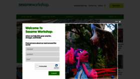 What Sesameworkshop.org website looked like in 2019 (5 years ago)