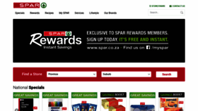 What Spar.co.za website looked like in 2019 (5 years ago)
