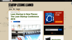 What Startuplessonslearned.com website looked like in 2019 (5 years ago)
