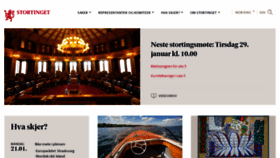 What Stortinget.no website looked like in 2019 (6 years ago)