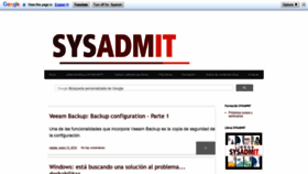 What Sysadmit.com website looked like in 2019 (5 years ago)
