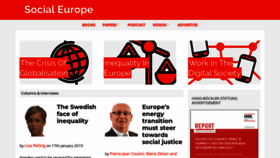 What Social-europe.eu website looked like in 2019 (5 years ago)