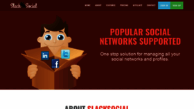 What Slacksocial.com website looked like in 2019 (5 years ago)