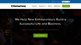 What Startupcamp.com website looked like in 2019 (5 years ago)