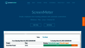 What Screenmeter.com website looked like in 2019 (5 years ago)