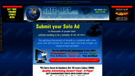 What Safe-list.com website looked like in 2019 (5 years ago)