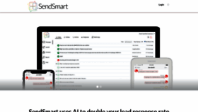 What Sendsmart.com website looked like in 2019 (5 years ago)
