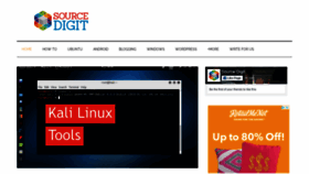 What Sourcedigit.com website looked like in 2019 (5 years ago)