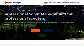 What Scoutmanager.com website looked like in 2019 (5 years ago)