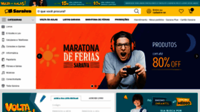 What Saraiva.com.br website looked like in 2019 (5 years ago)