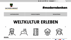 What Sachsen-anhalt.de website looked like in 2019 (5 years ago)