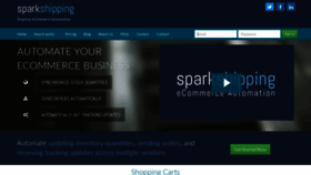 What Sparkshipping.com website looked like in 2019 (5 years ago)