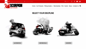 What Scorpion-exhausts.com website looked like in 2019 (5 years ago)
