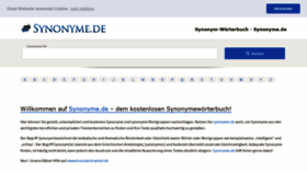What Synonyme.de website looked like in 2019 (5 years ago)