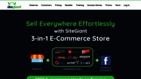 What Sitegiant.my website looked like in 2019 (5 years ago)