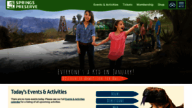 What Springspreserve.com website looked like in 2019 (5 years ago)