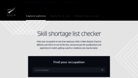 What Skillshortages.immigration.govt.nz website looked like in 2019 (5 years ago)