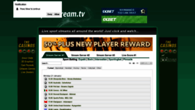 What Sportstream.tv website looked like in 2019 (5 years ago)