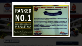 What Skit.ac.in website looked like in 2019 (6 years ago)