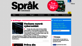 What Spraktidningen.se website looked like in 2019 (5 years ago)