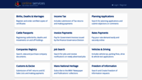 What Services.gov.im website looked like in 2019 (5 years ago)