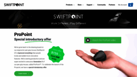 What Swiftpoint.com website looked like in 2019 (5 years ago)