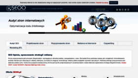 What Seoo.pl website looked like in 2019 (5 years ago)