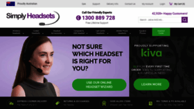 What Simplyheadsets.com.au website looked like in 2019 (5 years ago)