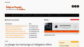 What Salafidemontreal.com website looked like in 2019 (5 years ago)