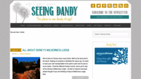 What Seeingdandy.com website looked like in 2019 (5 years ago)