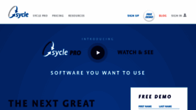 What Sycle.net website looked like in 2019 (5 years ago)