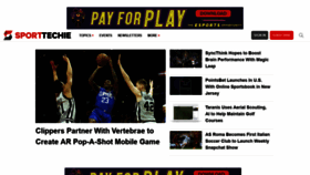 What Sporttechie.com website looked like in 2019 (5 years ago)