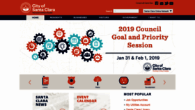 What Santaclaraca.gov website looked like in 2019 (5 years ago)