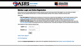 What Secure.azasrs.gov website looked like in 2019 (5 years ago)
