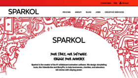 What Sparkol.com website looked like in 2019 (5 years ago)